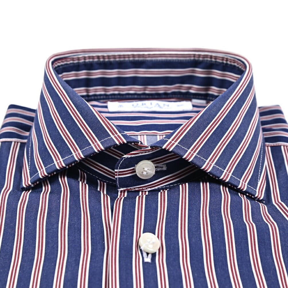 25 - 26AW ORIAN Vintage Classic コットン100% ホリゾンタルカラードレスシャツ｜431814-38｜GUARDAROBA MILANO OFFICIAL STORE