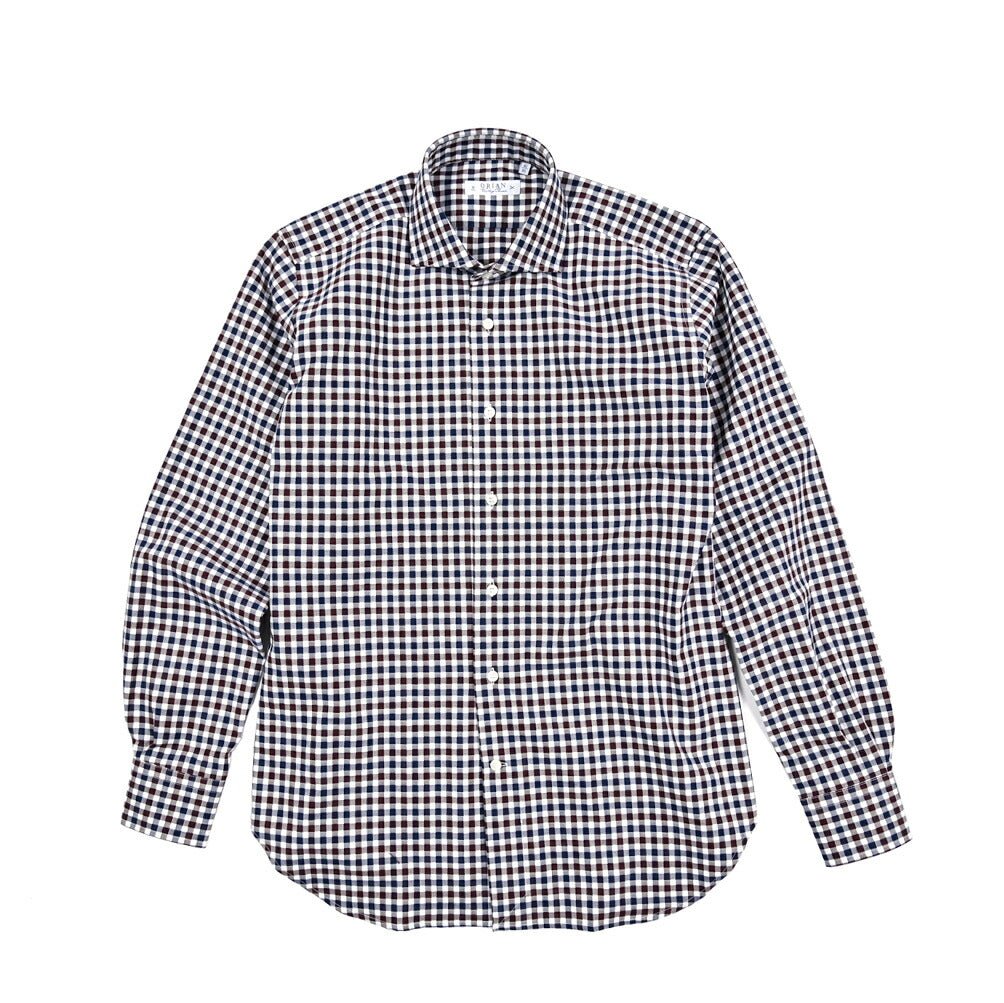 SALE｜ORIAN オリアン / ストレッチコットン ホリゾンタルカラーシャツ