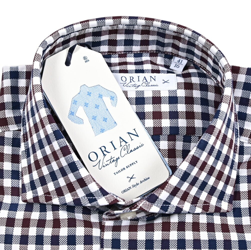 25 - 26AW ORIAN Vintage Classic コットン100% ホリゾンタルカラードレスシャツ｜431835-38｜GUARDAROBA MILANO OFFICIAL STORE