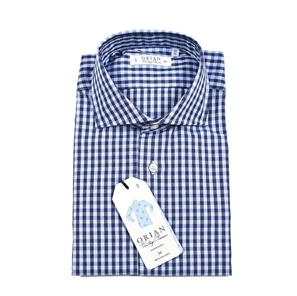 25 - 26AW ORIAN Vintage Classic コットン100% ホリゾンタルカラードレスシャツ｜431917-38｜GUARDAROBA MILANO OFFICIAL STORE