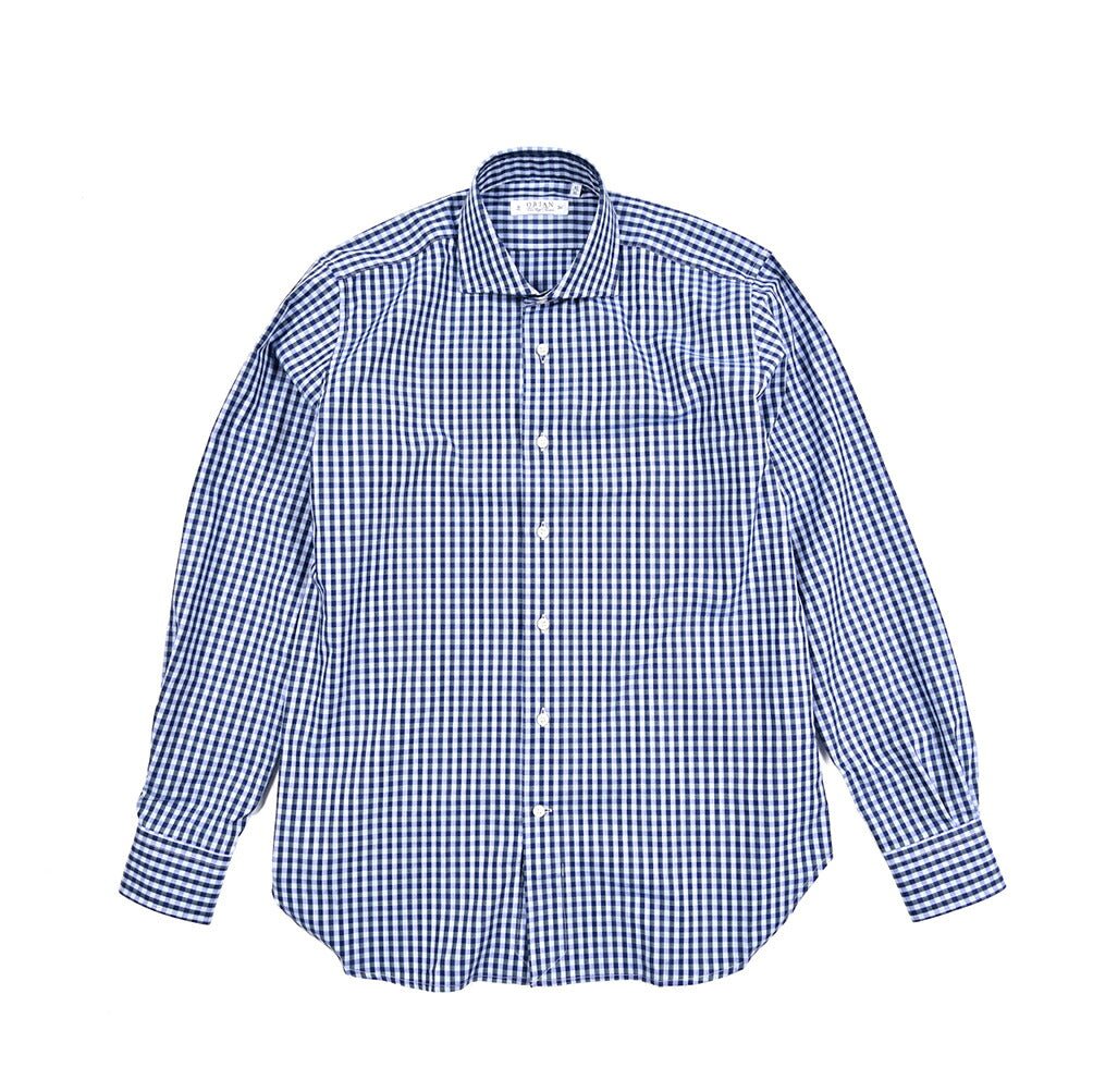 25 - 26AW ORIAN Vintage Classic コットン100% ホリゾンタルカラードレスシャツ｜431917-38｜GUARDAROBA MILANO OFFICIAL STORE