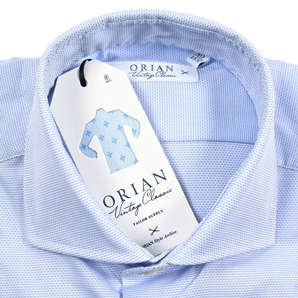 25 - 26AW ORIAN Vintage Classic コットン100% ホリゾンタルカラードレスシャツ｜431968-38｜GUARDAROBA MILANO OFFICIAL STORE