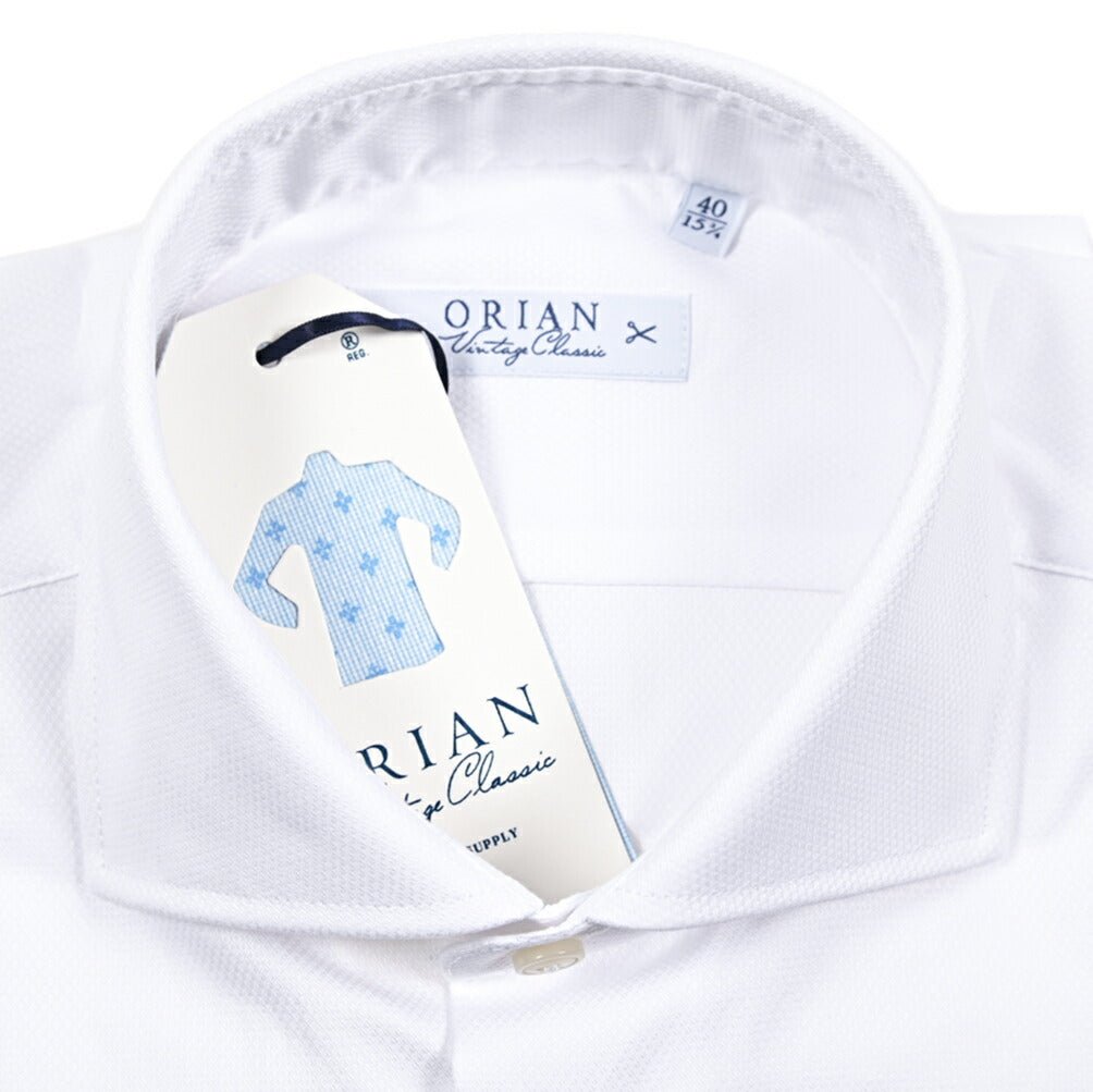 25 - 26AW ORIAN Vintage Classic コットン100% ホリゾンタルカラードレスシャツ｜432116-38｜GUARDAROBA MILANO OFFICIAL STORE