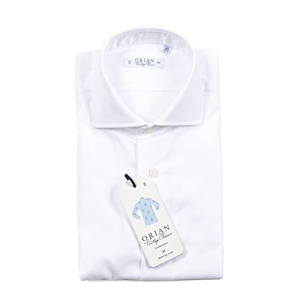 25 - 26AW ORIAN Vintage Classic コットン100% ホリゾンタルカラードレスシャツ｜432116-38｜GUARDAROBA MILANO OFFICIAL STORE
