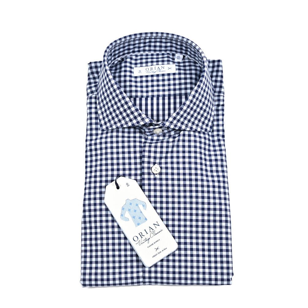 25 - 26AW ORIAN Vintage Classic コットン100% ホリゾンタルカラードレスシャツ｜432292-38｜GUARDAROBA MILANO OFFICIAL STORE