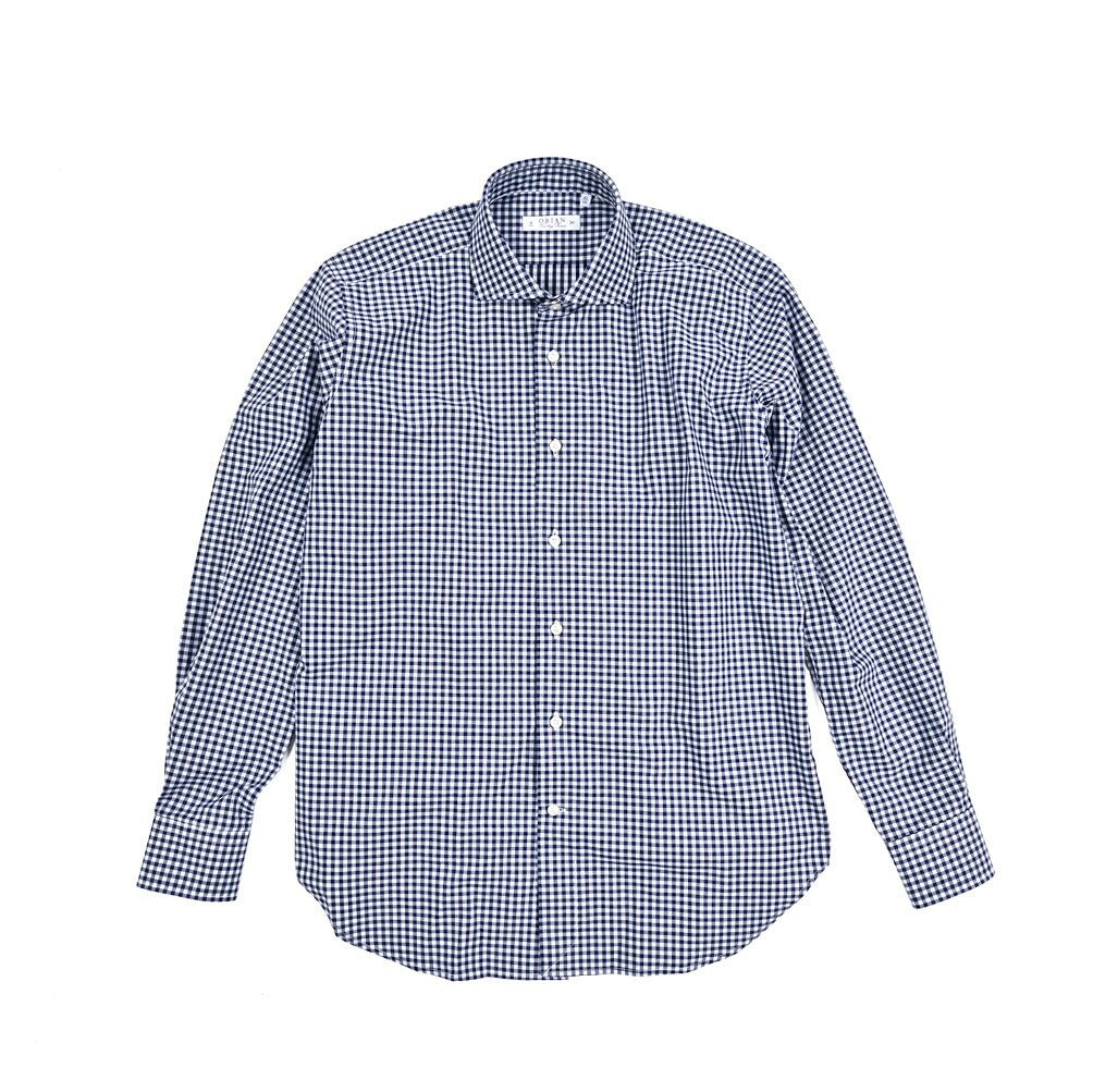 SALE｜ORIAN オリアン / ストレッチコットン ホリゾンタルカラーシャツ