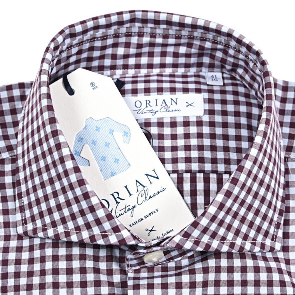 25 - 26AW ORIAN Vintage Classic コットン100% ホリゾンタルカラードレスシャツ｜432323-38｜GUARDAROBA MILANO OFFICIAL STORE