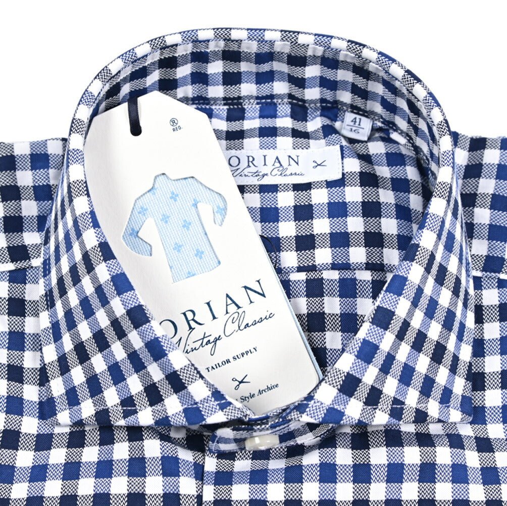 25 - 26AW ORIAN Vintage Classic コットン100% ホリゾンタルカラードレスシャツ｜432346-38｜GUARDAROBA MILANO OFFICIAL STORE