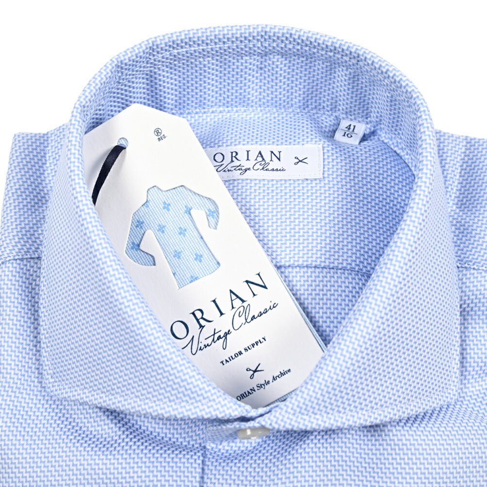 25 - 26AW ORIAN Vintage Classic コットン100% ホリゾンタルカラードレスシャツ｜432436-38｜GUARDAROBA MILANO OFFICIAL STORE