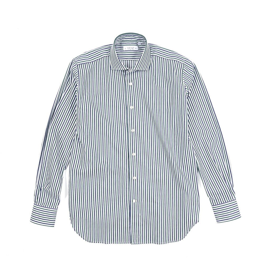 25 - 26AW ORIAN Vintage Classic コットン100% ホリゾンタルカラードレスシャツ｜432471-38｜GUARDAROBA MILANO OFFICIAL STORE
