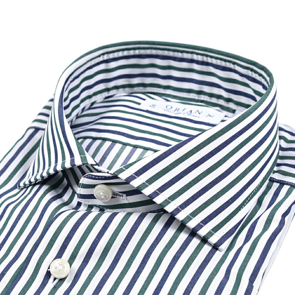 25 - 26AW ORIAN Vintage Classic コットン100% ホリゾンタルカラードレスシャツ｜432471-38｜GUARDAROBA MILANO OFFICIAL STORE