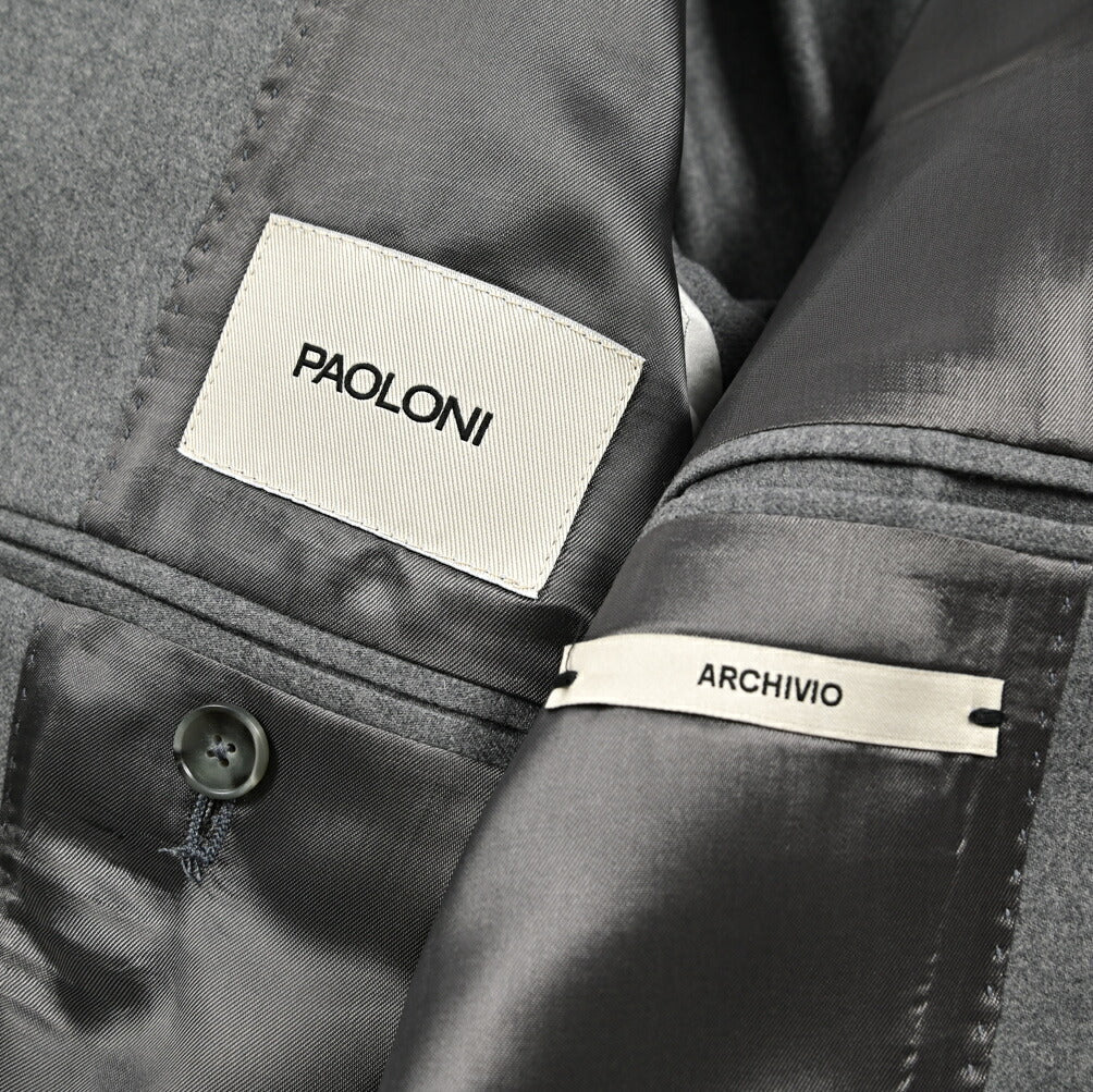 25 - 26AW PAOLONI ヴァージンウール 2Bシングルテーラードスーツ｜427461-44｜GUARDAROBA MILANO OFFICIAL STORE