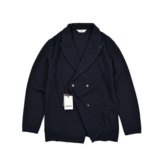 25 - 26AW PAOLONI ヴァージンウール 4Bダブルニットジャケット｜427388-44｜GUARDAROBA MILANO OFFICIAL STORE