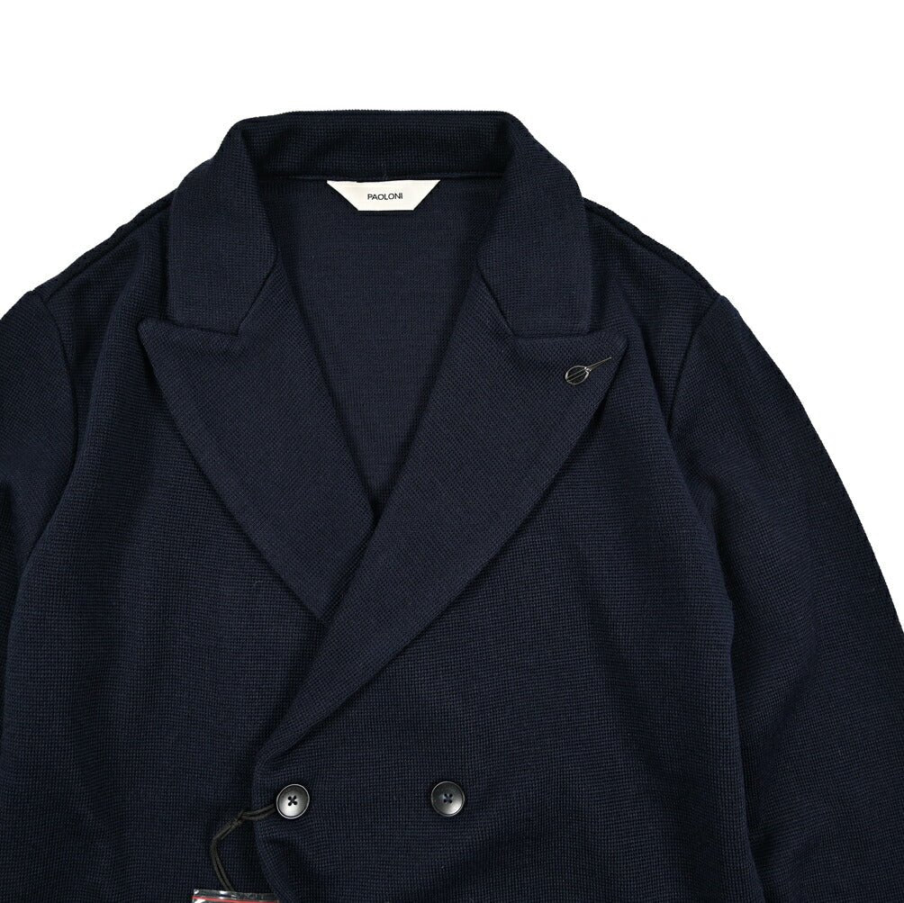 SALE｜PAOLONI パオローニ / ヴァージンウール 4Bダブルニット