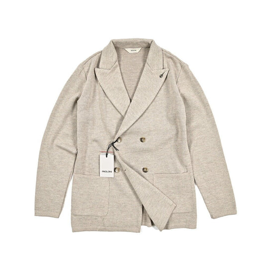 25 - 26AW PAOLONI ヴァージンウール 4Bダブルニットジャケット｜427417-44｜GUARDAROBA MILANO OFFICIAL STORE
