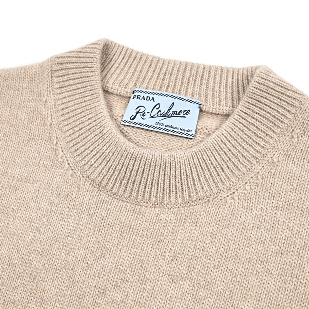 25 - 26AW PRADA GIROCOLLO カシミヤ ニットセーター クルーネック ミドルゲージ 長袖 カシミヤ100%｜435344-46｜GUARDAROBA MILANO OFFICIAL STORE