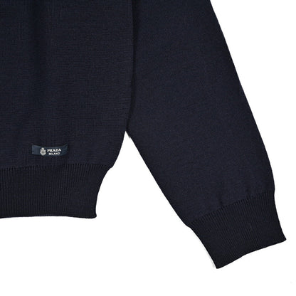 25 - 26AW PRADA GIROCOLLO ニットセーター クルーネック ミドルゲージ 長袖 ヴァージンウール｜435348-46｜GUARDAROBA MILANO OFFICIAL STORE