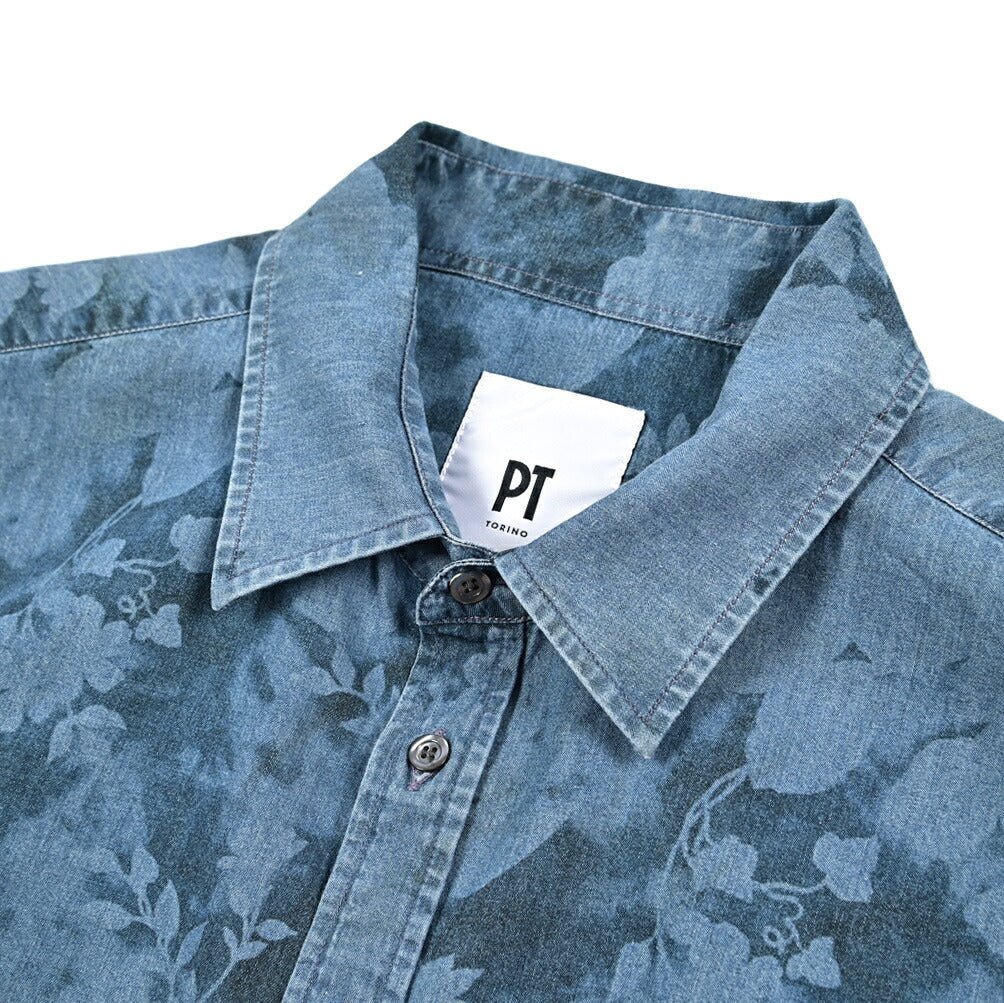 25 - 26AW PT TORINO コットン100%デニムシャツ｜430632｜GUARDAROBA MILANO OFFICIAL STORE