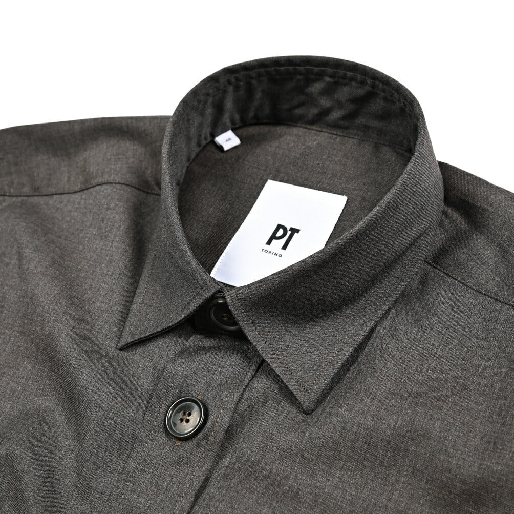 25 - 26AW PT TORINO レーヨン混ウール ストレッチシャツ｜426245 - 46｜GUARDAROBA MILANO OFFICIAL STORE