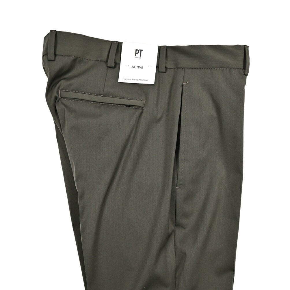 25 - 26AW PT TORINO Active EPSILON ストレッチウール ノータックパンツ｜430876-50｜GUARDAROBA MILANO OFFICIAL STORE