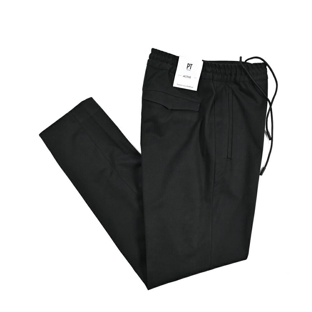 25 - 26AW PT TORINO Active OMEGA モダール混コットン ドローコード付きストレッチパンツ｜430832-48｜GUARDAROBA MILANO OFFICIAL STORE