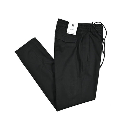25 - 26AW PT TORINO Active OMEGA モダール混コットン ドローコード付きストレッチパンツ｜430832-48｜GUARDAROBA MILANO OFFICIAL STORE