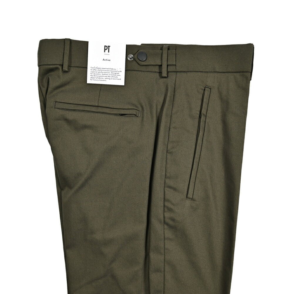 25 - 26AW PT TORINO Active "SIGMA" ストレッチコットン ノータックパンツ｜430820-46｜GUARDAROBA MILANO OFFICIAL STORE