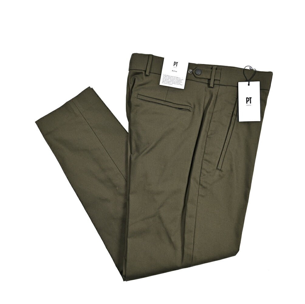 25 - 26AW PT TORINO Active "SIGMA" ストレッチコットン ノータックパンツ｜430820-46｜GUARDAROBA MILANO OFFICIAL STORE