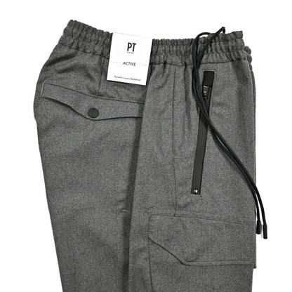 25 - 26AW PT TORINO Active "THETA" 高機能ストレッチウール ドローコード付きテックカーゴパンツ (TECHNO WASHABLE WOOL)｜425611 - 44｜GUARDAROBA MILANO OFFICIAL STORE