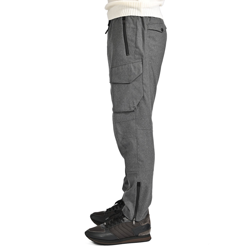 25 - 26AW PT TORINO Active "THETA" 高機能ストレッチウール ドローコード付きテックカーゴパンツ (TECHNO WASHABLE WOOL)｜425611 - 44｜GUARDAROBA MILANO OFFICIAL STORE