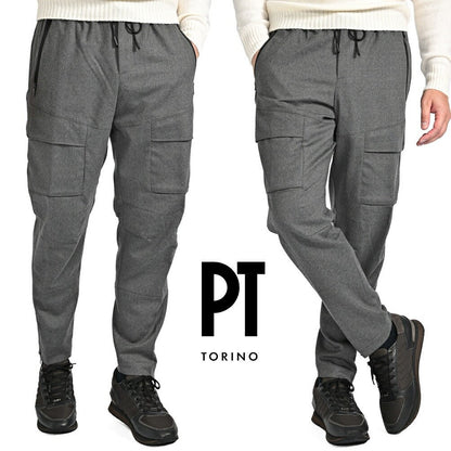 25 - 26AW PT TORINO Active THETA 高機能ストレッチウール イージーカーゴパンツ TECHNO WASHABLE WOOL｜430841-48｜GUARDAROBA MILANO OFFICIAL STORE