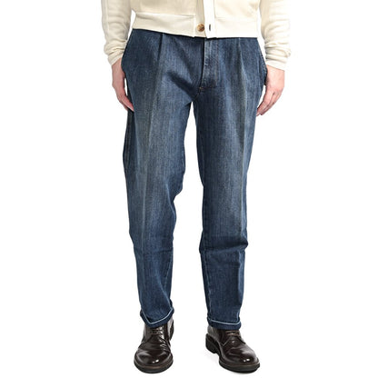 25 - 26AW PT TORINO DENIM "LORD" カシミヤ混コットン ワンタックデニムスラックス｜426285-28｜GUARDAROBA MILANO OFFICIAL STORE