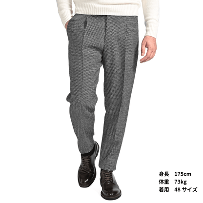 25 - 26AW PT TORINO Edge "REBEL FIT" ヴァージンウール100% ワンタックリラックステーパードパンツ｜425636 - 44｜GUARDAROBA MILANO OFFICIAL STORE