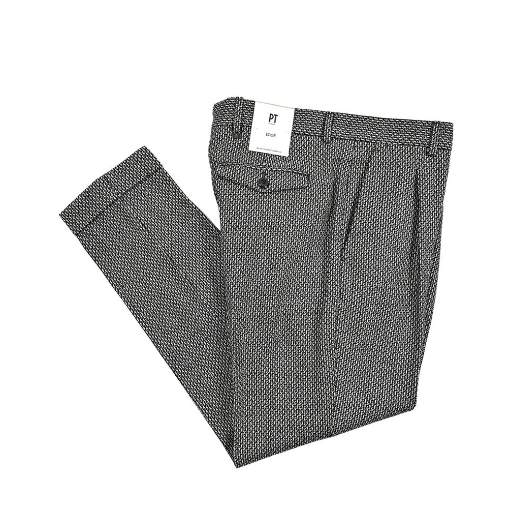 25 - 26AW PT TORINO Edge "REBEL FIT" ヴァージンウール100% ワンタックリラックステーパードパンツ｜425636 - 44｜GUARDAROBA MILANO OFFICIAL STORE