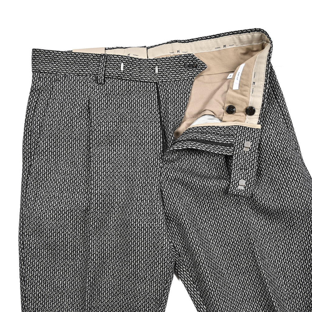 25 - 26AW PT TORINO Edge "REBEL FIT" ヴァージンウール100% ワンタックリラックステーパードパンツ｜425636 - 44｜GUARDAROBA MILANO OFFICIAL STORE