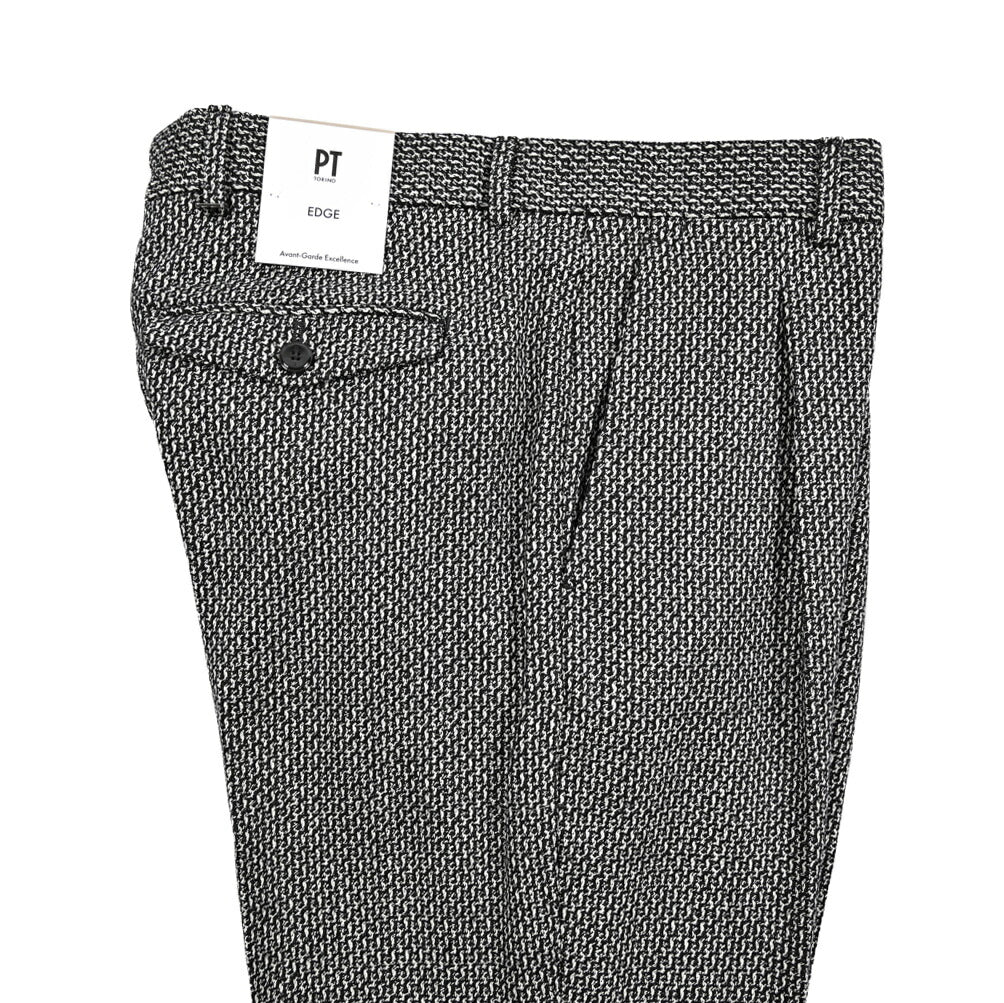 25 - 26AW PT TORINO Edge "REBEL FIT" ヴァージンウール100% ワンタックリラックステーパードパンツ｜425636 - 44｜GUARDAROBA MILANO OFFICIAL STORE