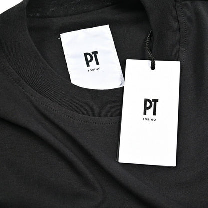 25 - 26AW PT TORINO シルク混コットン クルーネック半袖Tシャツ｜426624 - 44｜GUARDAROBA MILANO OFFICIAL STORE