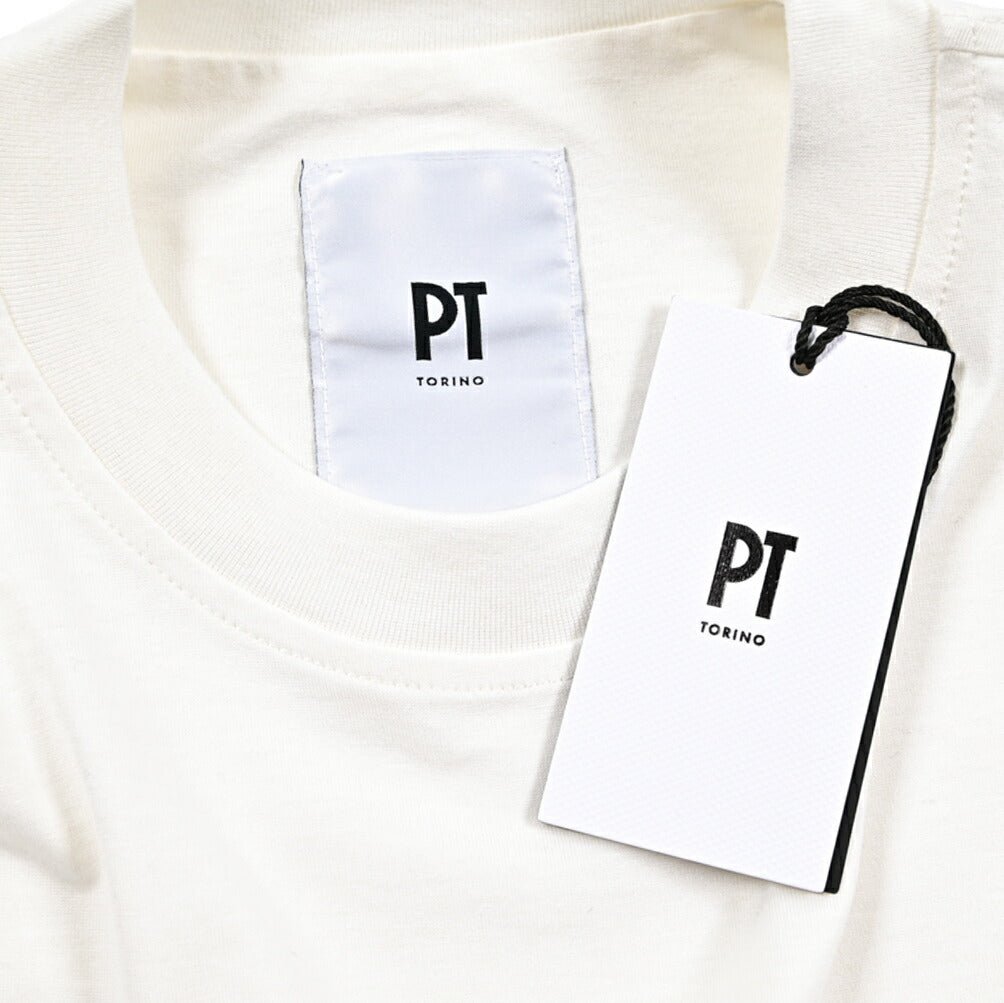 25 - 26AW PT TORINO シルク混コットン クルーネック半袖Tシャツ｜427432-46｜GUARDAROBA MILANO OFFICIAL STORE