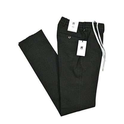 25 - 26AW PT TORINO Traveller "SLIM FIT" ポンチジャージー ドローコード付きイージースラックス｜425486 - 44｜GUARDAROBA MILANO OFFICIAL STORE