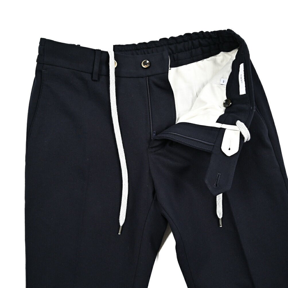 25 - 26AW PT TORINO Traveller "SLIM FIT" ポンチジャージー ドローコード付きイージースラックス｜425511 - 44｜GUARDAROBA MILANO OFFICIAL STORE