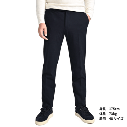 25 - 26AW PT TORINO Traveller "SLIM FIT" ポンチジャージー ドローコード付きイージースラックス｜425511 - 44｜GUARDAROBA MILANO OFFICIAL STORE