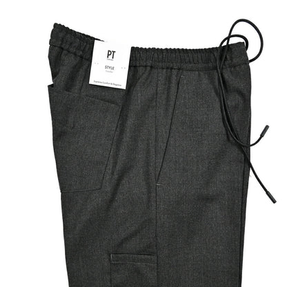25 - 26AW PT TORINO Traveller "SOFT FIT" 高機能ストレッチウール ドローコード付きイージースラックス (TECHNO WASHABLE WOOL)｜425536 - 44｜GUARDAROBA MILANO OFFICIAL STORE