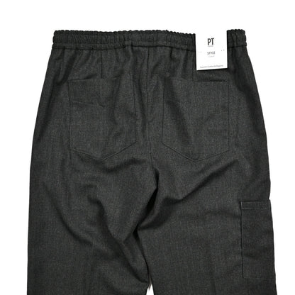 25 - 26AW PT TORINO Traveller "SOFT FIT" 高機能ストレッチウール ドローコード付きイージースラックス (TECHNO WASHABLE WOOL)｜425536 - 44｜GUARDAROBA MILANO OFFICIAL STORE