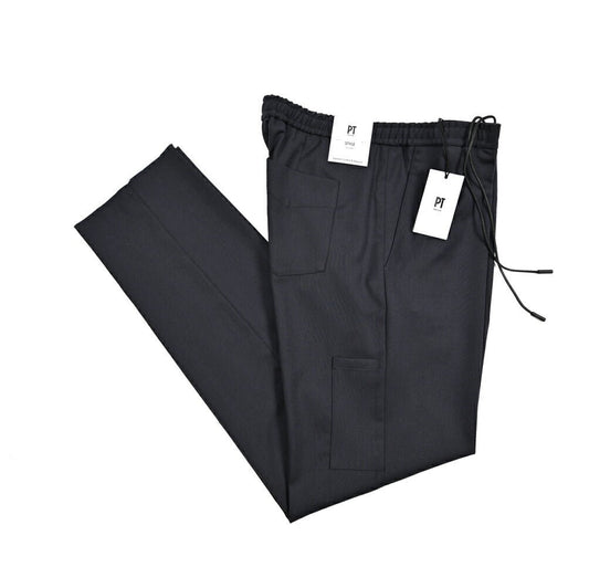 25 - 26AW PT TORINO TRAVELLER "SOFT FIT" 高機能ウール ドローコード付きイージースラックス (TECHNO WASHABLE WOOL)｜426314 - 44｜GUARDAROBA MILANO OFFICIAL STORE