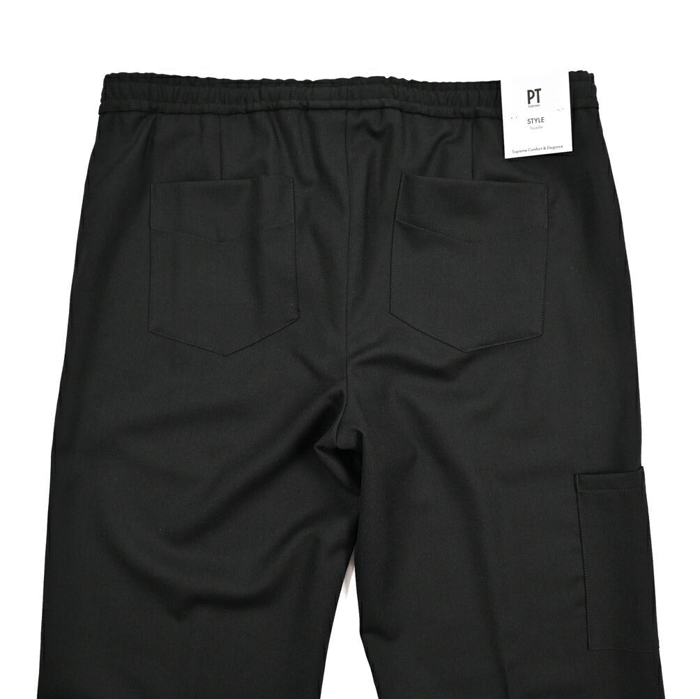 25 - 26AW PT TORINO TRAVELLER "SOFT FIT" 高機能ウール ドローコード付きイージースラックス (TECHNO WASHABLE WOOL)｜426339 - 44｜GUARDAROBA MILANO OFFICIAL STORE