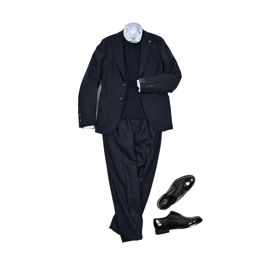 25 - 26AW TAGLIATORE A - DAKAR ウールフランネル 2Bシングルテーラードスーツ｜427126-44｜GUARDAROBA MILANO OFFICIAL STORE