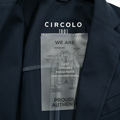 25SS CIRCOLO 1901 ストレッチコットンジャージー 2Bシングルテーラードジャケット (セットアップ対応)｜GUARDAROBA MILANO OFFICIAL STORE