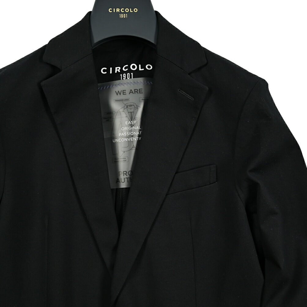 25SS CIRCOLO 1901 ストレッチコットンジャージー 2Bシングルテーラードジャケット (セットアップ対応)｜417689 - 44｜GUARDAROBA MILANO OFFICIAL STORE