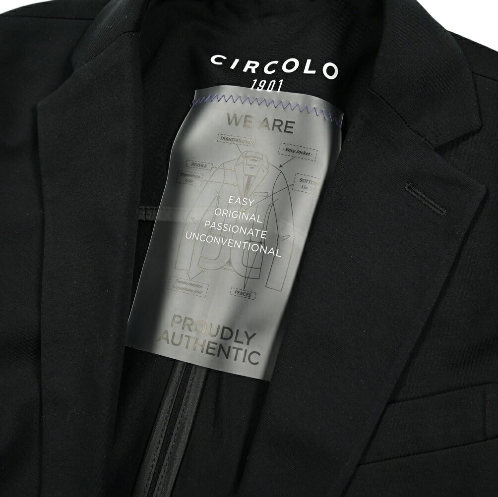 25SS CIRCOLO 1901 ストレッチコットンジャージー 2Bシングルテーラードジャケット (セットアップ対応)｜417689 - 44｜GUARDAROBA MILANO OFFICIAL STORE