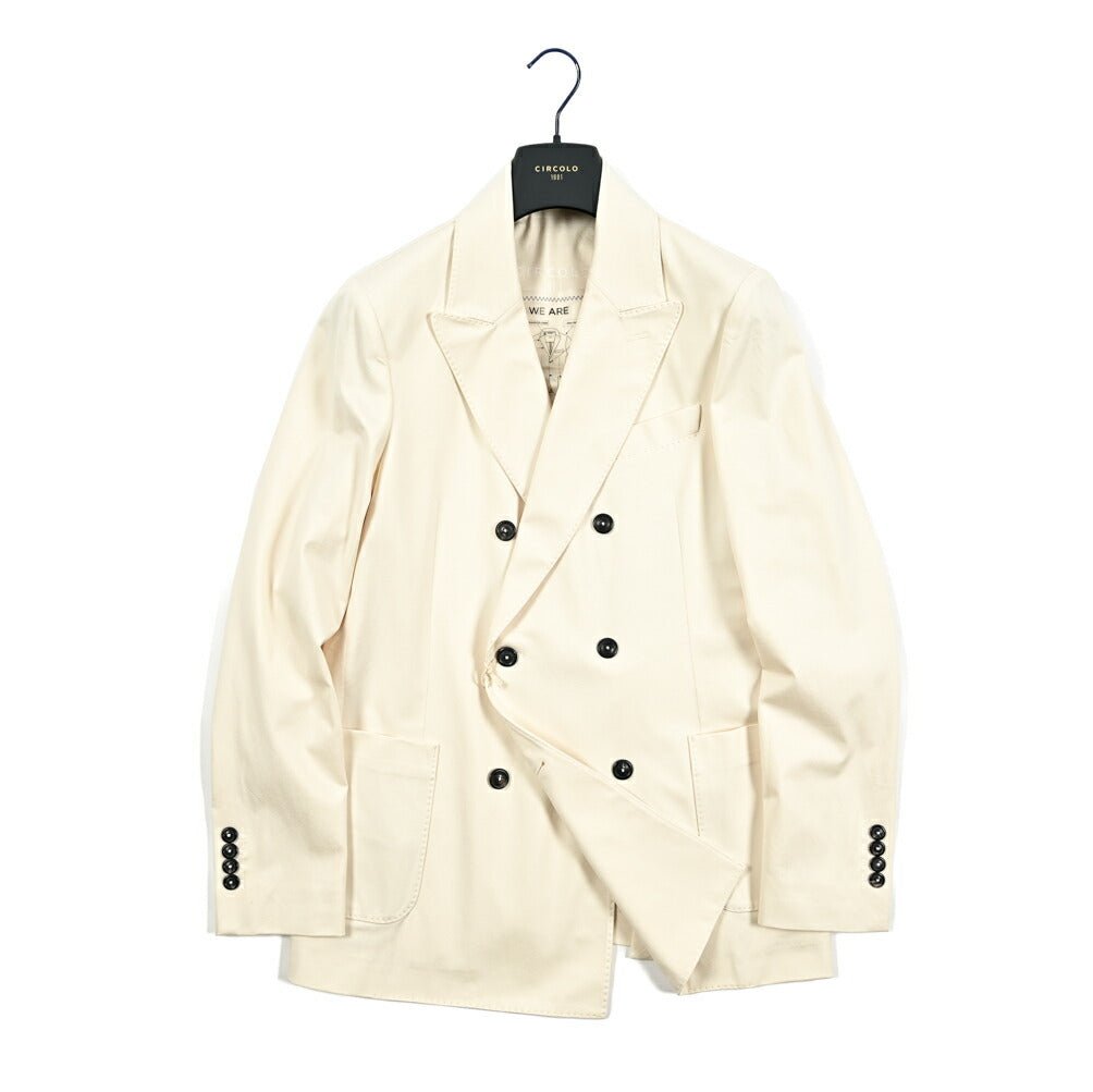 25SS CIRCOLO 1901 ストレッチコットンジャージー 6Bダブルテーラードジャケット｜417715 - 46｜GUARDAROBA MILANO OFFICIAL STORE